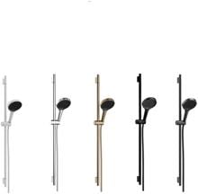 hansgrohe Rainfinity Duschset 130 3 Strahlarten mit Duschstange 90 cm und Ablage, Metall, 14 l/min, 130 mm