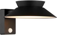 Nordlux Justina Solar Wandleuchte, LED, IP44, 5W, 400L, Metall, schwarz (2418071003)