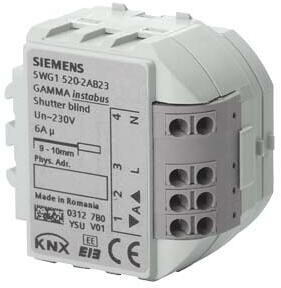 Siemens RS 520/23 Jalousieaktor KNX, 1 Kanal, 230 V AC, 6 A, Relais (5WG1520-2AB23)