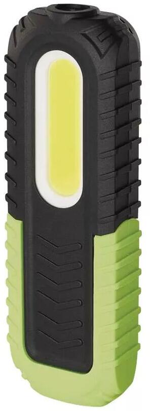 EMOS 1450000280 COB LED aufladbare Arbeitsleuchte, 400 lm, 2000 mAh, schwarz/grün
