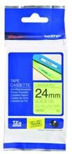 Brother TZE-C51 Schriftbandkasette 24mm, 5m, gelb/schwarz
