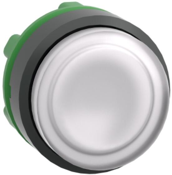 Schneider Electric ZB5AW113 Harmony XB5, Leuchtdrucktaster, Frontelement, Kunststoff, 22mm, vorstehend, für universelle LED, weiß