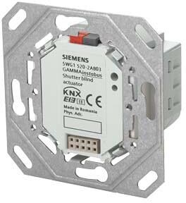 Siemens UP 520/03 Jalousieaktor KNX Unterputz, 1-fach, BTI-Schnittstelle, 230 V AC, 6 A, mit Hängebügel (5WG1520-2AB03)