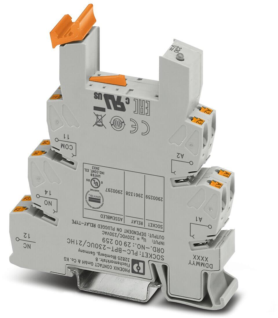 Phoenix Contact Relaissockel - PLC-BPT-230UC/21HC, 1 Wechsler (2900259)