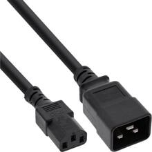 InLine Netz Adapterkabel, IEC-60320 C20 auf C13, 3x1,5mm², max 10A