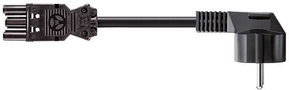 Bachmann 375.003 Netzzuleitung, 3 polig, 1,5 m, schwarz