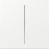 Gira 329570 Wippe 2fach, Flächenschalter, Reinweiß glänzend, IP20
