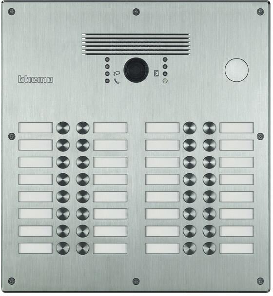 Bticino (308015) Video-Türstation LINEA 300 mit 32 Ruftasten, Edelstahl