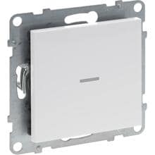 Legrand Seano with Netatmo Vernetzter Schalter inkl. Dimmeroption, mit Neutralleiteranschluss und Abdeckung, aweiß (765631)