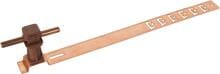 Dehn DLH US 8 H36 L335 BR GALCU Dachleitungshalter, UNIsnap, Cu/K-braun, H 36mm, rund 8mm, mit geprägter Strebe, L 335mm, Kupfer (204187)