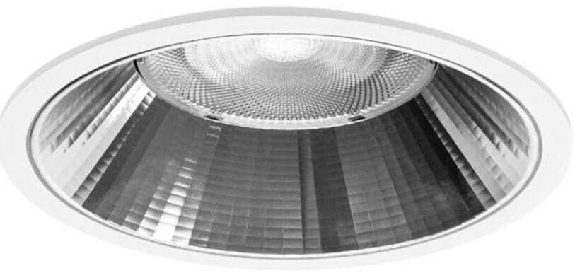 Brumberg Apollo Mega LED-Einbaudownlight, 230 V AC, 50 Hz, 3.500 K, 24,5 W, 55°, CRI > 90, rund, struktur, weiß (41615175)