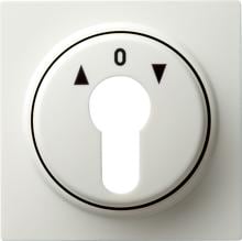 Abdeckung für Schlüsselschalter 2polig und Schlüsseltaster 1polig, reinweiß, S-Color, Gira 066440