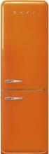 Smeg FAB32ROR6 50"s Style Retro Stand Kühl-Gefrierkombination, 60 cm breit, 331 L, Rechtsanschlag, Multiflow, LED-Display, orange