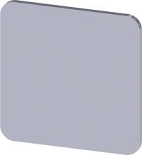 Siemens 3SU1900-0AF81-0AA0 Bezeichnungsschild zum Kleben auf Gehäuse, Schildgrösse 22x22 mm, Schild silber, Schrift schwarz, ohne Aufschrift, für Selbstbeschriftung