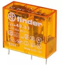 Finder Relais 10A 230VAC Printanschluss 1 Wechsler, orange (40.51.8.230.0000)