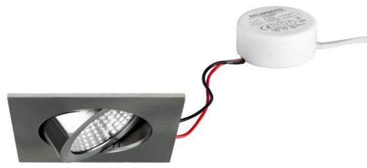 Brumberg BB05 LED-Einbaustrahlerset Phasenabschnitt dimmbar (Rundkonverter), 6W, 640lm, 3000K, nickel (40365153)