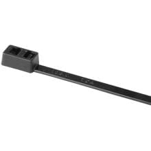 Hellermann 117-05360 Kabelbinder, mit doppeltem Verschlusskopf, 305x4,7 mm, UV-witterungsstabil, 100 Stück, schwarz