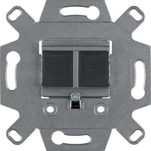 Berker 4588 Modulare UAE-Steckdose 8/8-polig, geschirmt, Modul-Einsätze, Serie 1930/Glas/R.classic