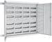 ABN UK46 Flachverteiler Unterputz/Hohlwand, 4x6-reihig, IP30, HxBxT: 970x1070x110 mm, weiß