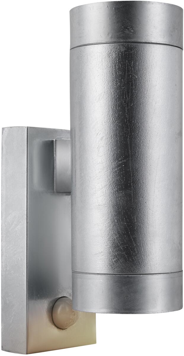 Nordlux Tin Maxi Double Sensor Wandleuchte, GU10, 2x25W, IP54, verzinkt (21519131)