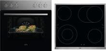 AEG KOMBI2025 EEK: A Herdset mit Glaskeramikkochfeld (OU5AE10CM + HE604062XB), 60 cm breit, 65 L, OptiFrame, Edelstahl Antifingerprint