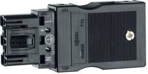 Hager G4703 Eingangsbuchse 3-polig für Leiter 1,5-2,5 mm²