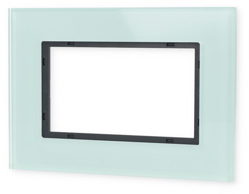 Abdeckrahmen 1,5fach, Glas Mint, System 55 Esprit, Gira 100118