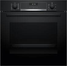 Bosch HBG537BB4 A+ Einbaubackofen, 60 cm breit, 71 L, 8 Heizarten, 10 Automatikprogramme, 3D Heißluft, schwarz