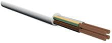 Elmat PVC-Schlauchleitung H05VV-F 2x0,75, weiß, Ring, 50 m