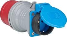 Brennstuhl CEE Adapter IP44 (Stecker: CEE 400V/16A, Steckdose 230V/16A), grau, blau (1081690)