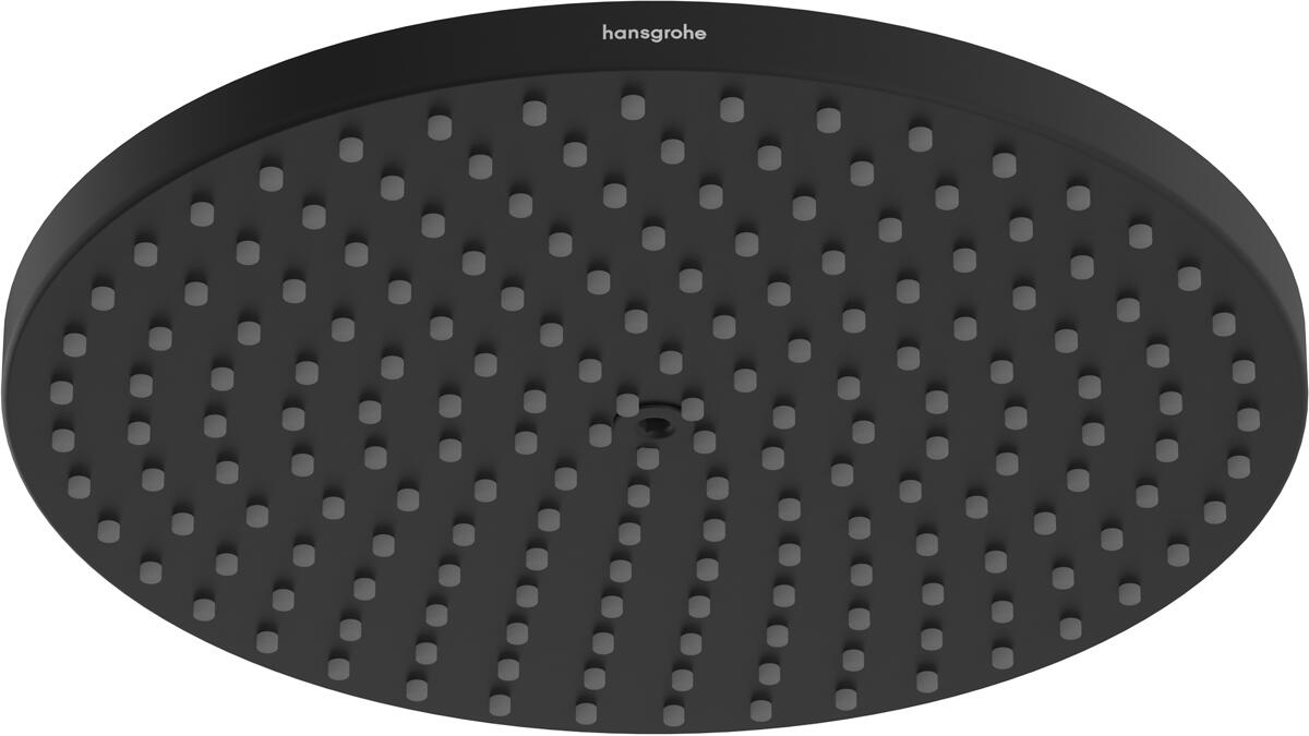 hansgrohe Raindance S Duschkopf 240 1 Strahlart PowderRain, Metall, 18,1 l/min, 240 mm, Mattschwarz, (27623670)