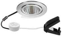 Brumberg ITANSA BBxx LED-Einbaudownlightset inkl. Rundkonverter, Phasenabschnitt dimmbar, mit Anschlussbox, V4A, IP54, max. 6W, starr, Edelstahl
