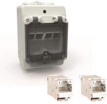 Bals AP-Netzwerk-Kompaktverteiler, inkl. 2 x Datenmodul Cat.6A RJ45 ( ) (581604)