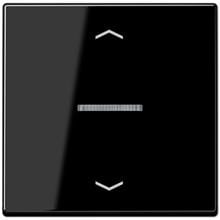 Jung A101KO5PBFSW Wippe mit Lichtleiter und Pfeilsymbolen, Serie A, schwarz