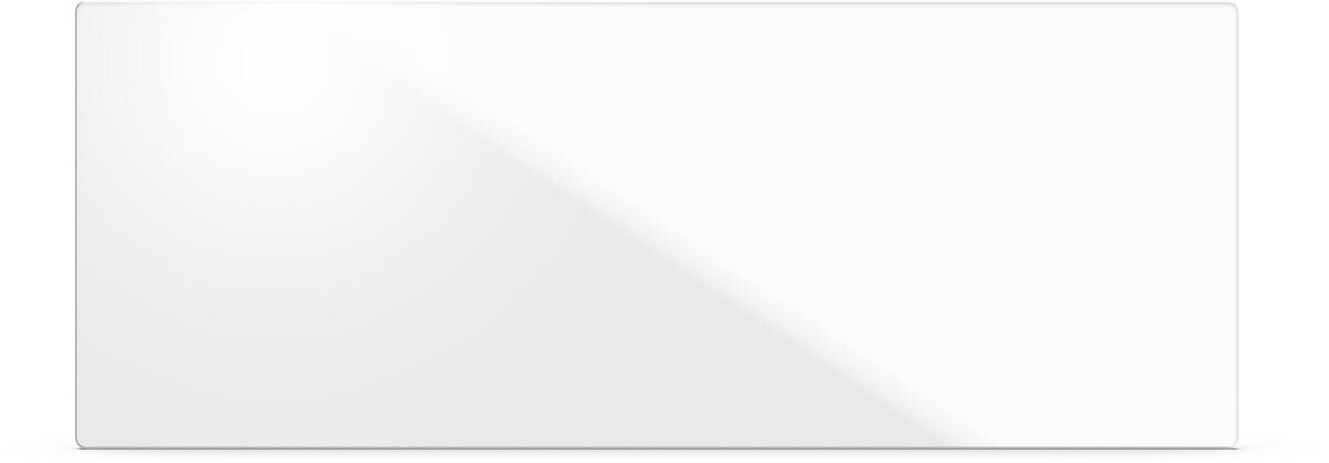 Etherma LAVA3-GL-SMART-600-PWS LAVA GLAS 3.0 SMART Infrarotheizung, mit WiFi-Steuerung, IPX4, 130x50cm, 600W, 230V, Glas, reinweiß satiniert (46300)