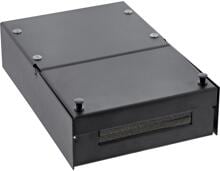 InLine Anschlussdose Aufputz für 4x Keystone RJ45 Buchse, Metall, schwarz (76202X)