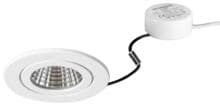 Brumberg ITANSA BBxx LED-Einbaudownlightset inkl. Rundkonverter, Phasenabschnitt dimmbar, V4A, IP54, max. 6W, starr, Edelstahl
