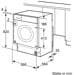 Bosch WKD28543 7 kg/4 kg Einbau Waschtrockner, 60 cm breit, 1400 U/Min, AquaStop, Kindersicherung, Wasser plus, Schaumerkennung, weiß
