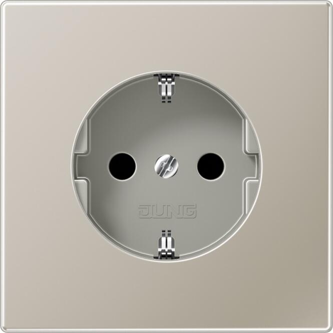 Jung ES1520 Schuko Steckdose, edelstahl, LS 990, LS design & LS plus