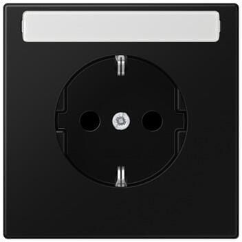 Jung LS1520NASWM SCHUKO Steckdose, 16 A, 250 V ~, Serie LS, graphitschwarz matt