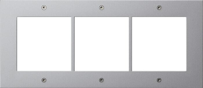 Gira 850365 Designrahmen für Türstation, Aufputz, 3fach, TX_44, alu