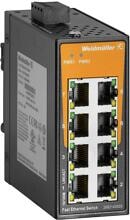 Weidmüller IE-SW-EL08-8TX Netzwerk Switch, unmanaged, Fast Ethernet, Anzahl Ports: 8x RJ45, 2x SC-Multimode, IP30, -40 °C...75 °C (2682140000)