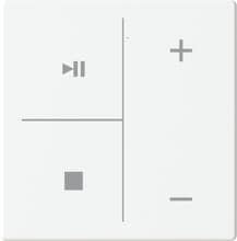 Busch-Jaeger LFMW/A.4.63.11-884 Taster für Keypad, future® linear, Plattform 63, 4-fach, Symbol Musiksteuerung, studioweiß matt (2CKA006199A0259)