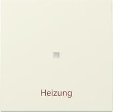 Gira 367801 Wippe mit Kontrollfenster und Aufdruck "Heizung Ein/Aus", 1fach, System 55, Cremeweiß glänzend (lackiert)