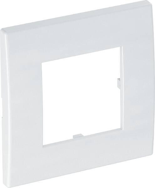 OBO Bettermann AR45-F1 RW Abdeckrahmen, Modul 45, 1fach, 84x84mm, PC, reinweiß (6119322)