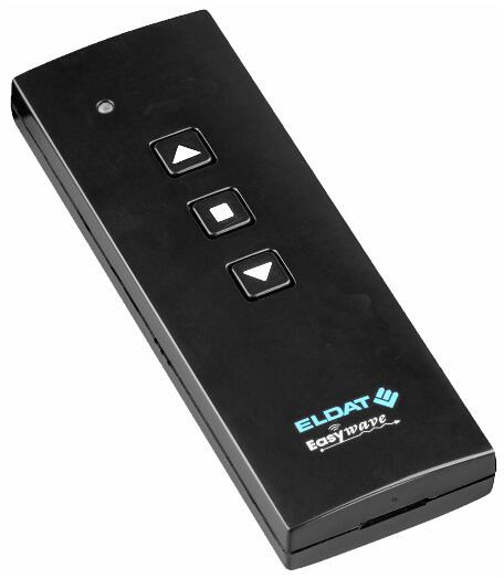 ELDAT RT32E5001-01-22K Handsender 1-Kanal, 1x AUF/STOPP/ZU schwarz glänzend