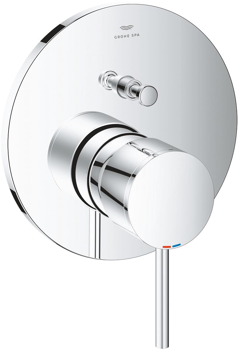 GROHE Atrio Einhand-Wannenbatterie, Fertigmontageset für Rapido SmartBox, chrom (24355000)