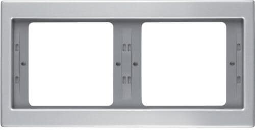 Berker 13637003 Rahmen, 2fach, waagerecht, K.5, Alu, Aluminium eloxiert