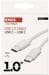 EMOS SM7027W USB Kabel 2.0 C Stecker, USB 2.0 C Stecker, Länge 1m, weiß (2335076013)