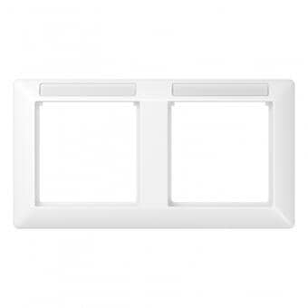 Rahmen 2fach, alpinweiß, JUNG AS5820BFINAWW